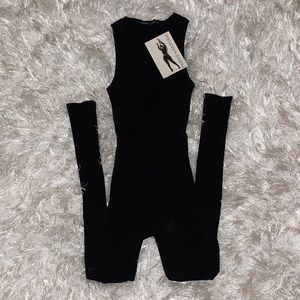 Naked Wardrobe, The Snatched Bustier Jumpsuit (XS)